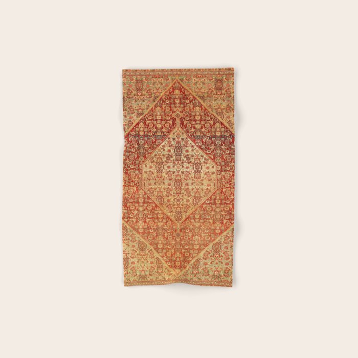 Sehna Saronim Kurdish Northwest Persian Rug Print Bath Towel Gallery Image 1