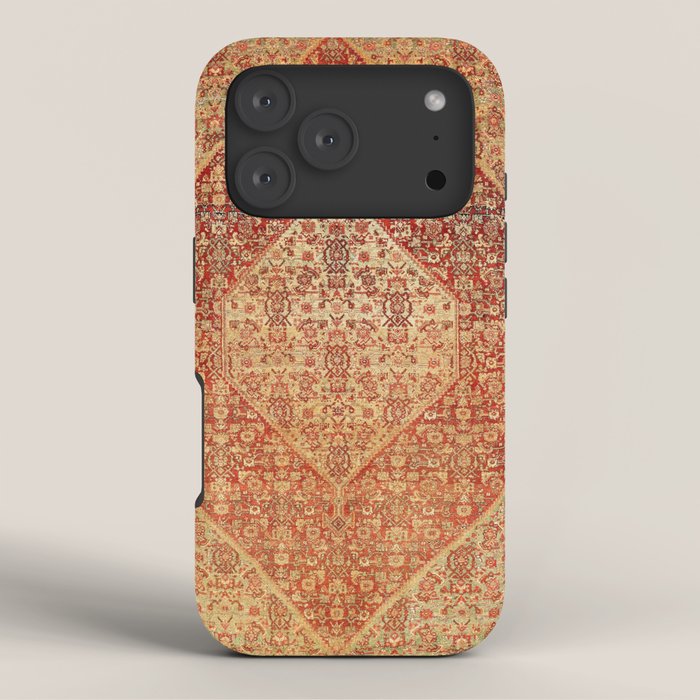 Sehna Saronim Kurdish Northwest Persian Rug Print iPhone Case Gallery Image 3