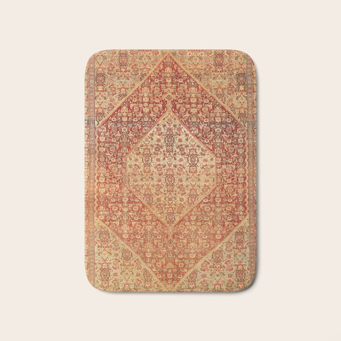 Sehna Saronim Kurdish Northwest Persian Rug Print Bath Mat Gallery Image 1