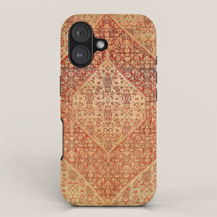Sehna Saronim Kurdish Northwest Persian Rug Print iPhone Case Gallery Image 1