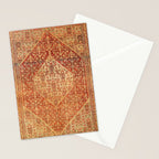 Sehna Saronim Kurdish Northwest Persian Rug Print Stationery Card Gallery Image 2