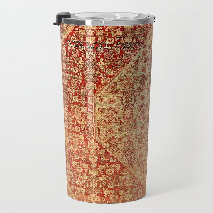 Sehna Saronim Kurdish Northwest Persian Rug Print Travel Mug Gallery Image 3
