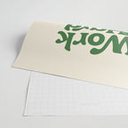 Work Hard and Be Nice to People typography in green Wrapping Paper Gallery Image 2
