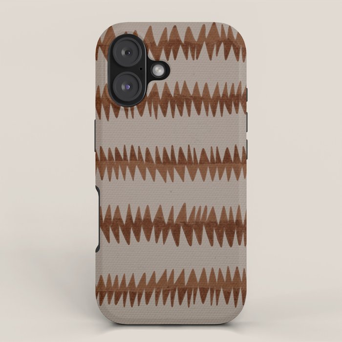 abstract striped rhombus zigzag background iPhone Case Gallery Image 1