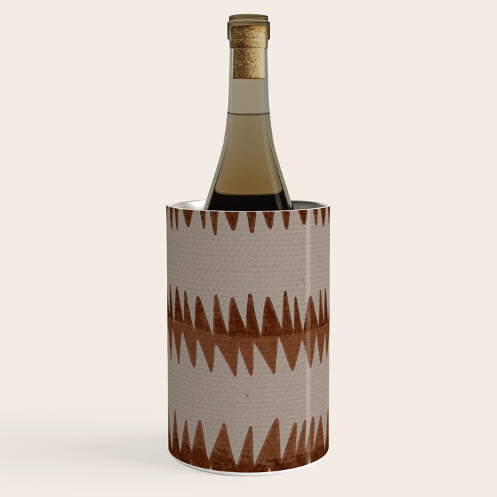 abstract striped rhombus zigzag background Wine Chiller Gallery Image 1