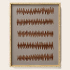 abstract striped rhombus zigzag background Serving Tray Gallery Image 1