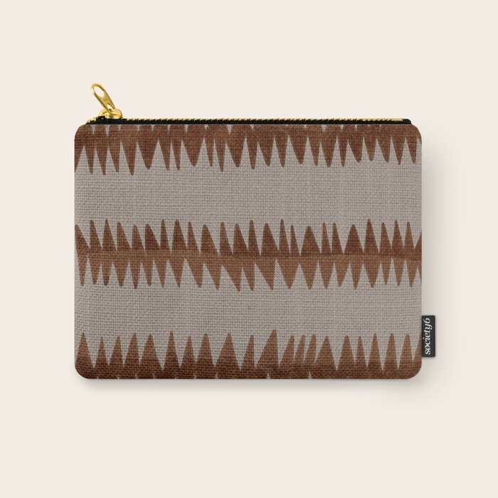 abstract striped rhombus zigzag background Carry All Pouch Gallery Image 1