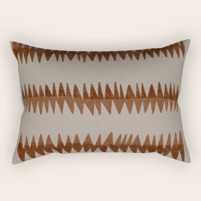 abstract striped rhombus zigzag background Rectangular Pillow Gallery Image 1