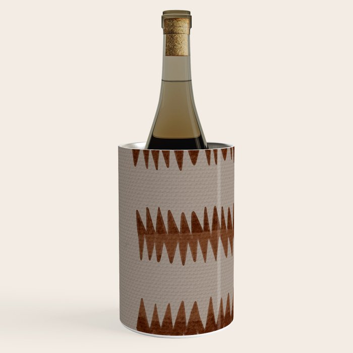 abstract striped rhombus zigzag background Wine Chiller Gallery Image 2