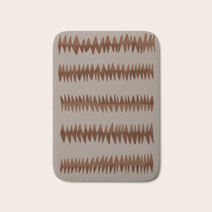 abstract striped rhombus zigzag background Bath Mat Gallery Image 1