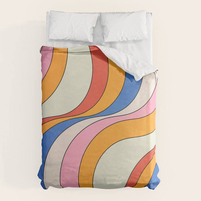 Retro Waves Duvet Cover Gallery Image 1