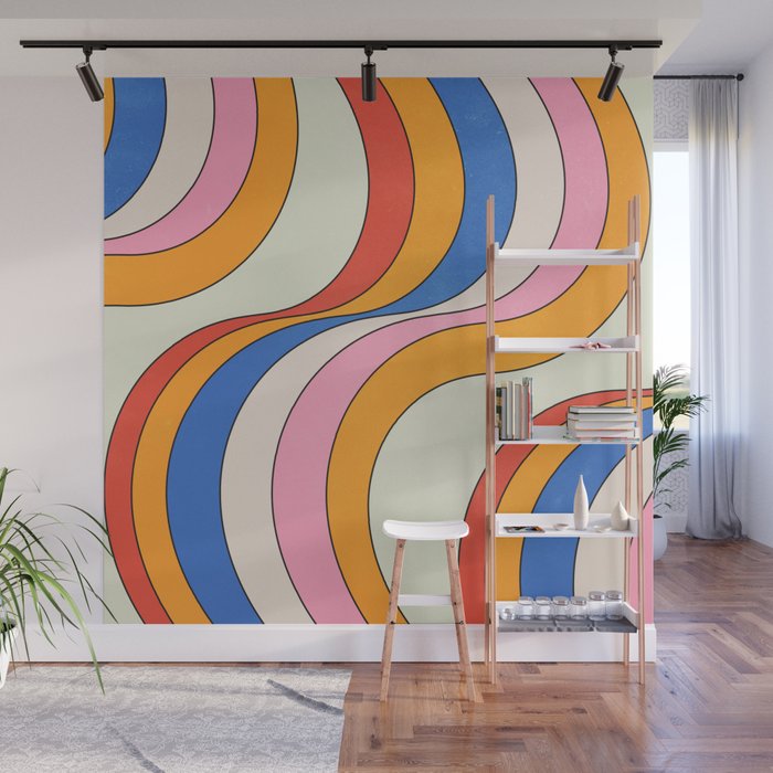 Retro Waves Wall Mural Gallery Image 1