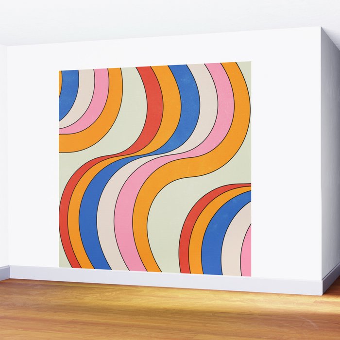 Retro Waves Wall Mural Gallery Image 2