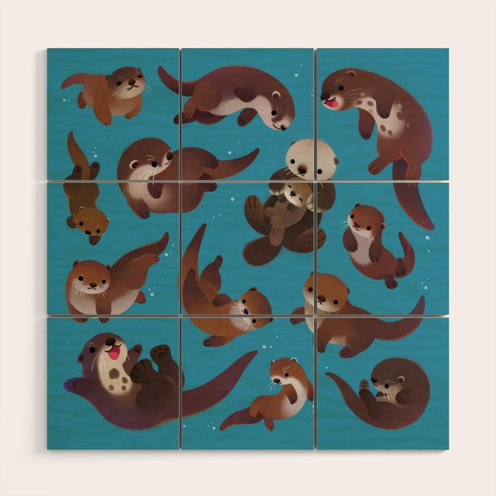 Otter Wood Wall Art Gallery Image 1