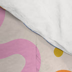 Fun colorful abstract organic shape art pattern Comforter Gallery Image 4