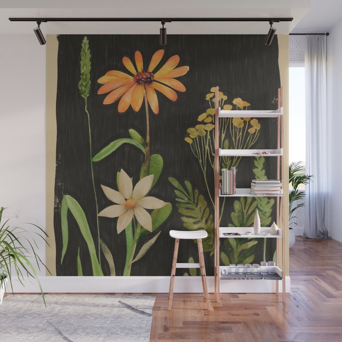Garden Flowers 3 Wall Mural Gallery Image 1