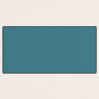 Solid Color Spring Teal Desk Mat Gallery Image 3