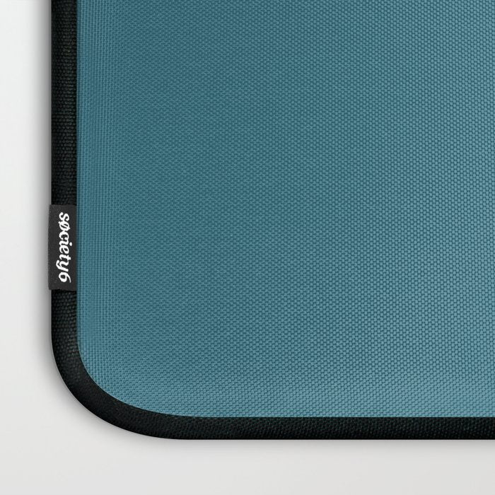 Solid Color Spring Teal Laptop Sleeve Gallery Image 3