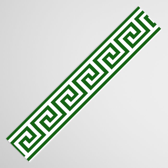 Dark Emerald Greek Key Table Runner Gallery Image 3