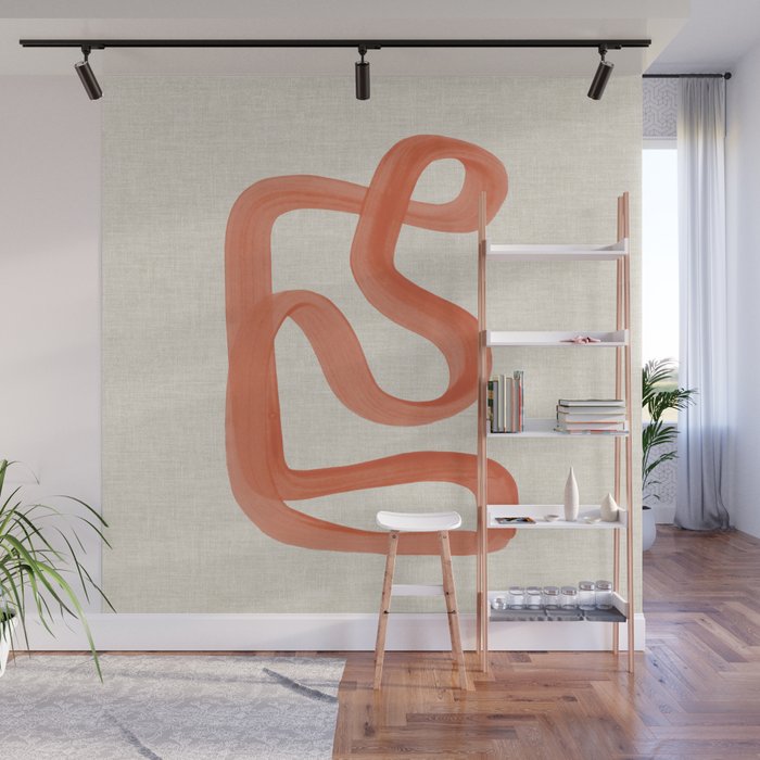 Orange Goes Around Wall Mural Gallery Image 1