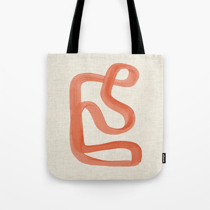 Orange Goes Around Tote Bag Gallery Image 1