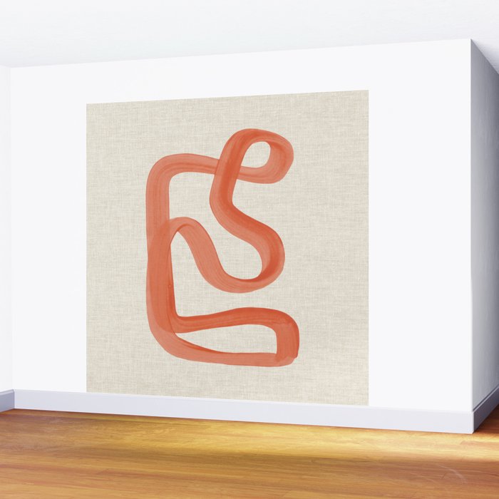 Orange Goes Around Wall Mural Gallery Image 2