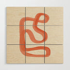 Orange Goes Around Wood Wall Art Gallery Image 1