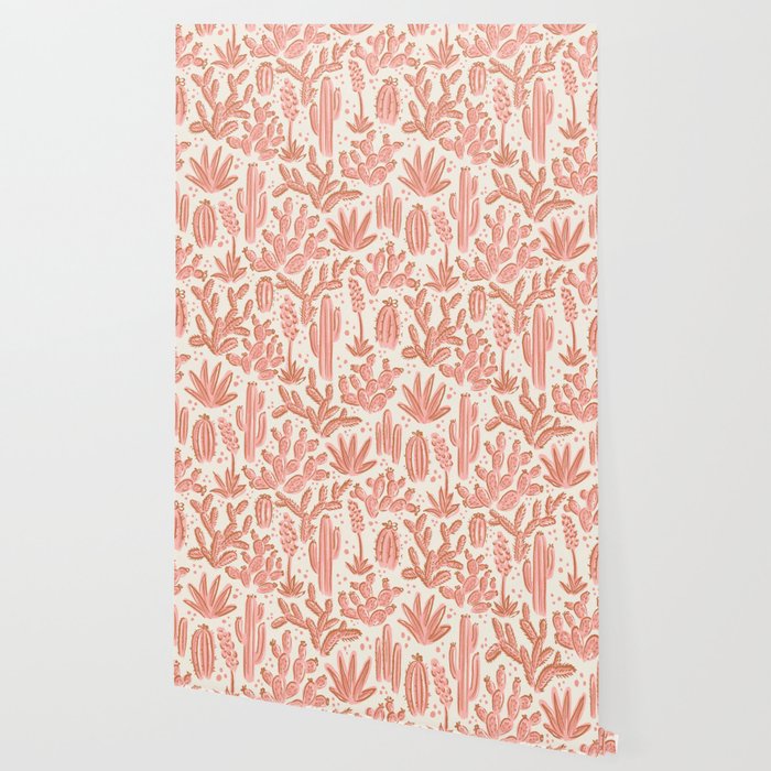 Cactus Desert - pink and copper Wallpaper Gallery Image 2