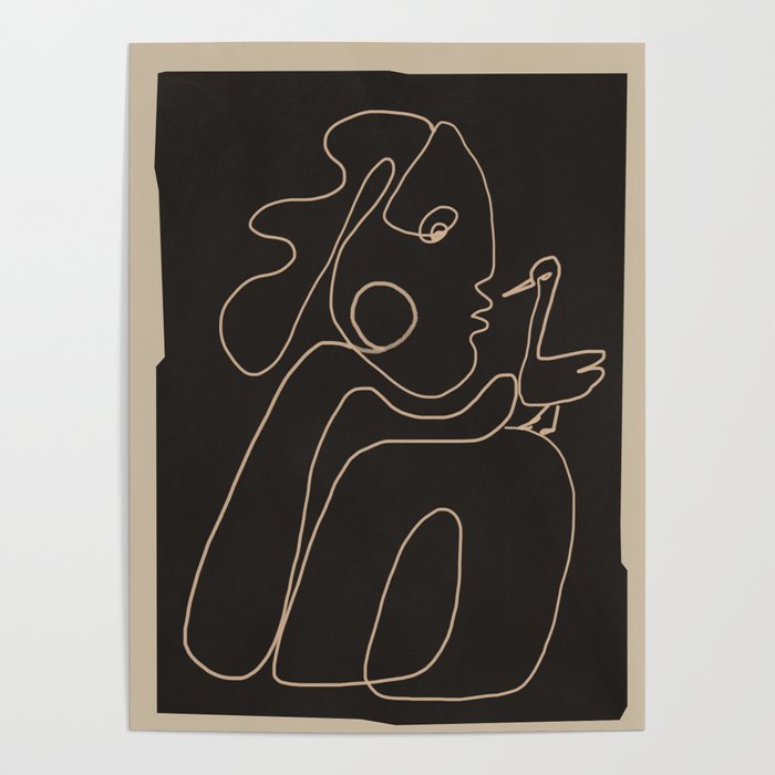 Gentle Abstract Line 1 Poster Gallery Image 1