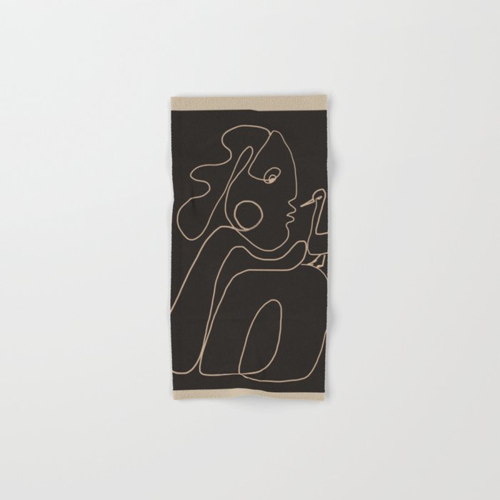 Gentle Abstract Line 1 Bath Towel Gallery Image 1