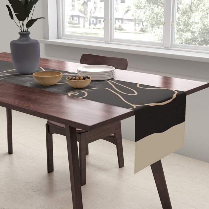 Gentle Abstract Line 1 Table Runner Gallery Image 2