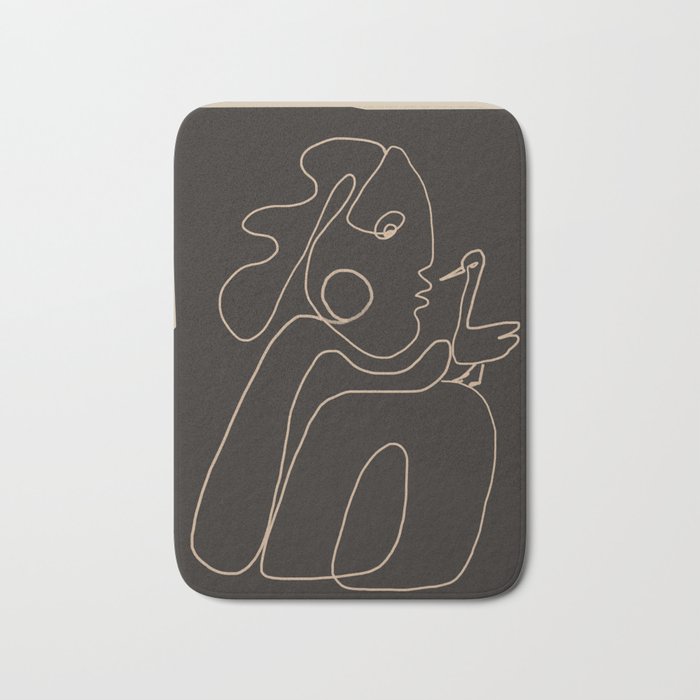 Gentle Abstract Line 1 Bath Mat Gallery Image 1