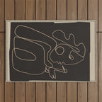 Gentle Abstract Line 1 Outdoor Rug Gallery Image 1