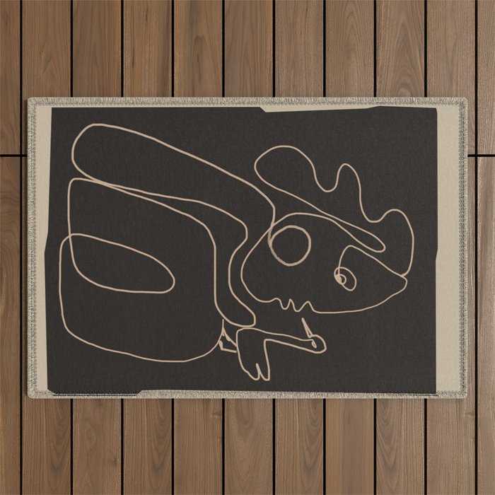 Gentle Abstract Line 1 Outdoor Rug Gallery Image 1