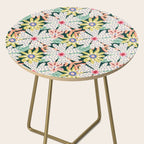 Summer Bloom - Dark Green Background  Side Table Gallery Image 2