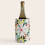 Summer Bloom - Dark Green Background  Wine Chiller Gallery Image 2