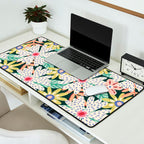 Summer Bloom - Dark Green Background  Desk Mat Gallery Image 2