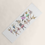 Animal Square Dance Hipster Ballerinas Yoga Mat Gallery Image 1