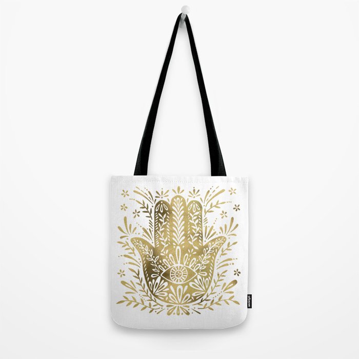 Hamsa Hand - Gold Palette Tote Bag Gallery Image 2