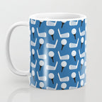 Golfing Pattern (Blue) Coffee Mug Gallery Image 3