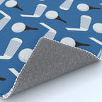 Golfing Pattern (Blue) Rug Gallery Image 4