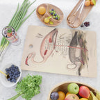 Bird Divinations: Flamingo (about: almanacofbirds.org) Cutting Board Gallery Image 2