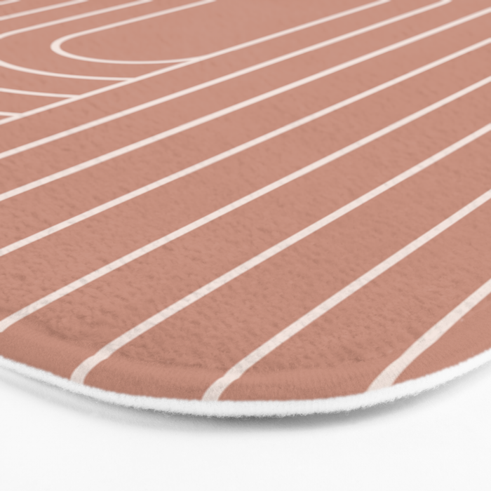 Oval Lines Abstract XXXI Bath Mat Gallery Image 3