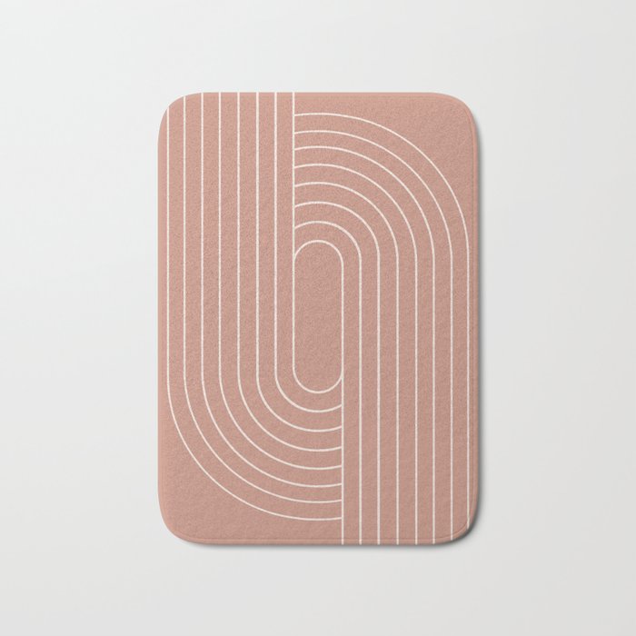Oval Lines Abstract XXXI Bath Mat Gallery Image 1