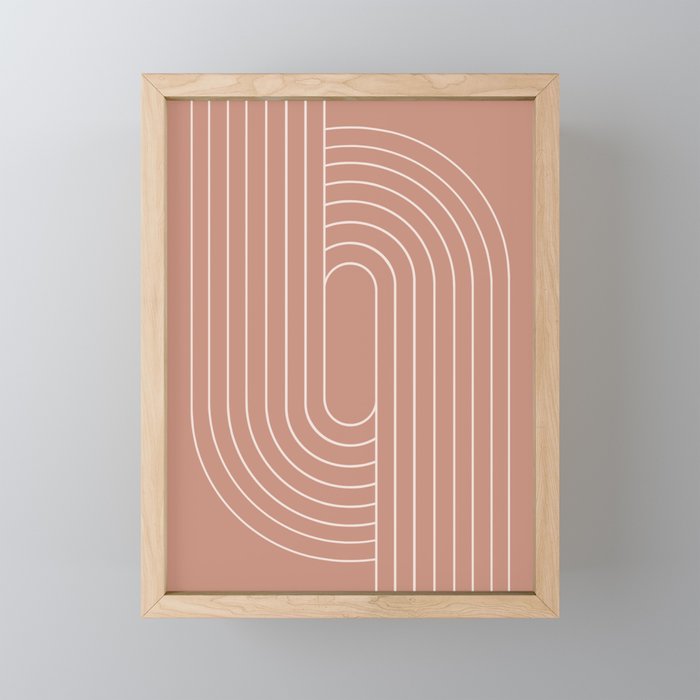 Oval Lines Abstract XXXI Mini Art Print Gallery Image 1