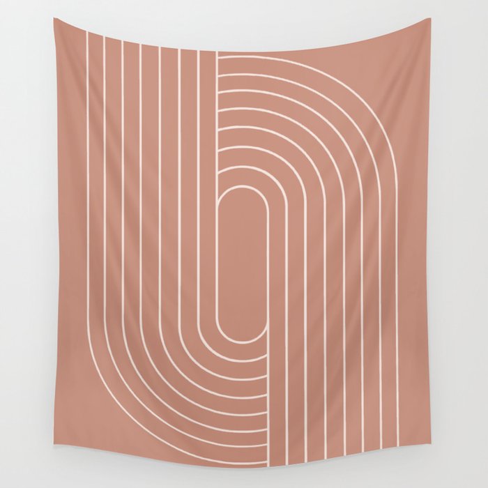 Oval Lines Abstract XXXI Wall Tapestry Gallery Image 4