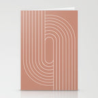Oval Lines Abstract XXXI Stationery Card Gallery Image 2