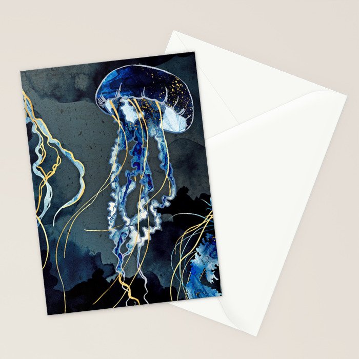 Metallic Ocean III Stationery Card Gallery Image 2