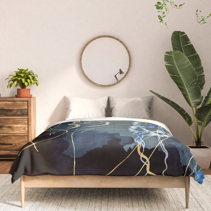 Metallic Ocean III Comforter Gallery Image 3