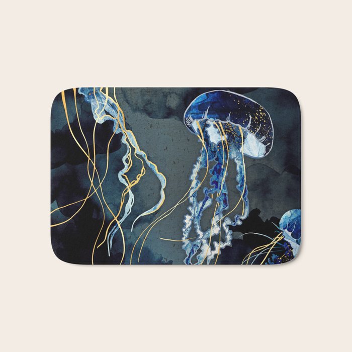 Metallic Ocean III Bath Mat Gallery Image 1